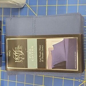 King Hotel Style Pima 300 ct Cotton Pillow Case Set of 2 in Pack